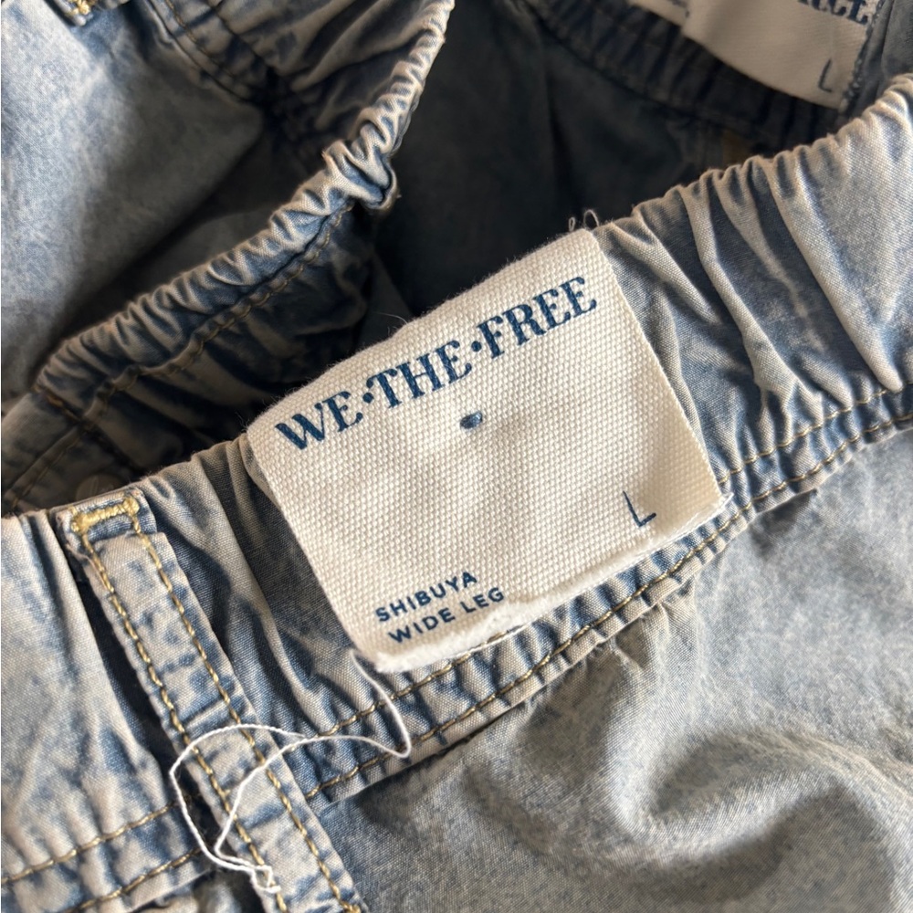 We The Free Light Blue Wide Leg Jeans